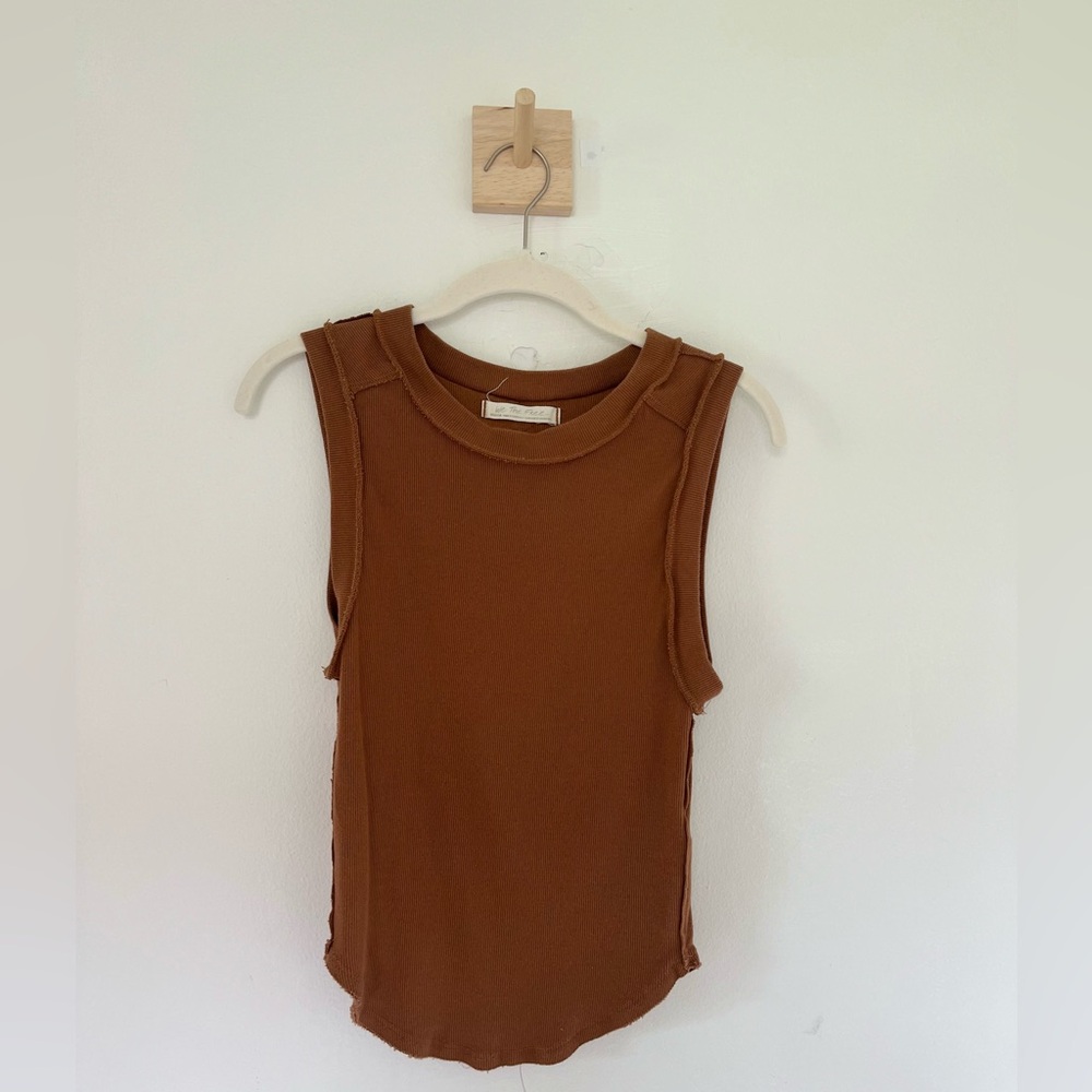Free People Brown Tank Top